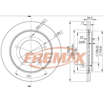 FREMAX Bremsscheibe, BD-2863