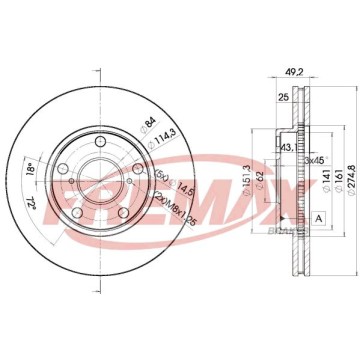 FREMAX Bremsscheibe, BD-2878