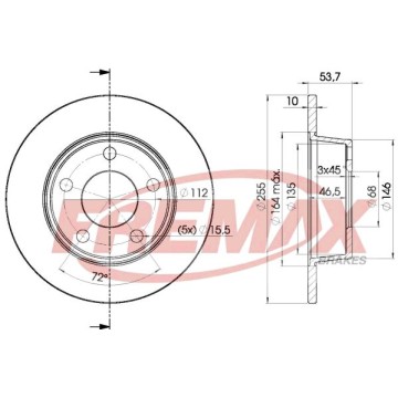 FREMAX Bremsscheibe, BD-2880