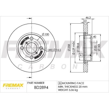 FREMAX Bremsscheibe, BD-2894