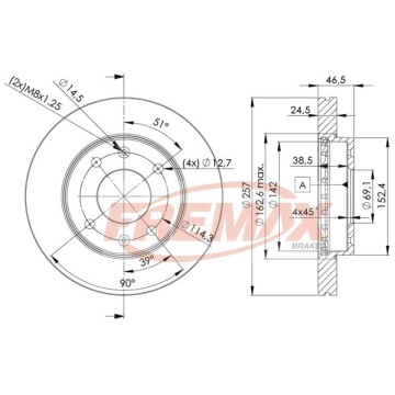 FREMAX Bremsscheibe, BD-2902