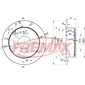 FREMAX Bremsscheibe, BD-2905