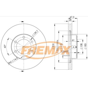 FREMAX Bremsscheibe, BD-2918