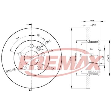 FREMAX Bremsscheibe, BD-3012