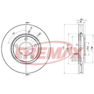 FREMAX Bremsscheibe, BD-3002