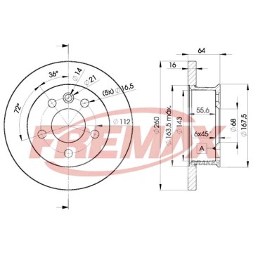 FREMAX Bremsscheibe, BD-3013