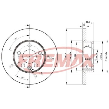 FREMAX Bremsscheibe, BD-3018