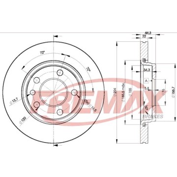 FREMAX Bremsscheibe, BD-3021