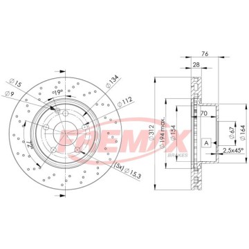 FREMAX Bremsscheibe, BD-3054