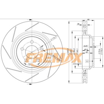 FREMAX Bremsscheibe, BD-3064