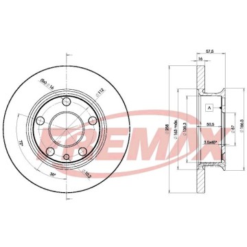 FREMAX Bremsscheibe, BD-3114