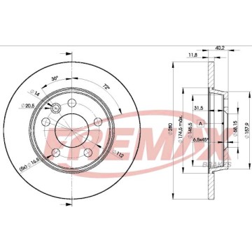 FREMAX Bremsscheibe, BD-3111