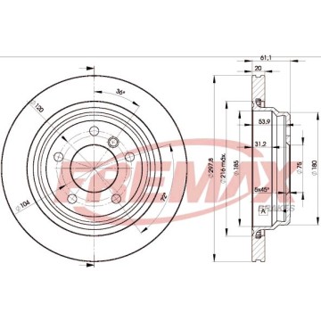 FREMAX Bremsscheibe, BD-3153