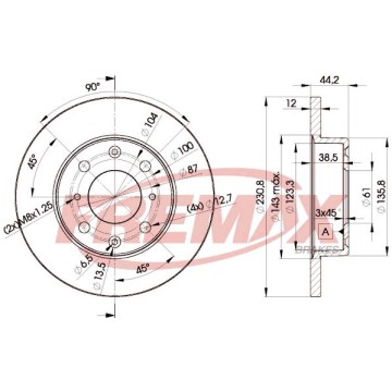 FREMAX Bremsscheibe, BD-3169