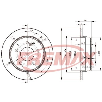 FREMAX Bremsscheibe, BD-3181