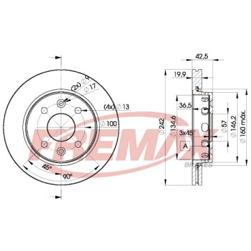 FREMAX Bremsscheibe, BD-3253