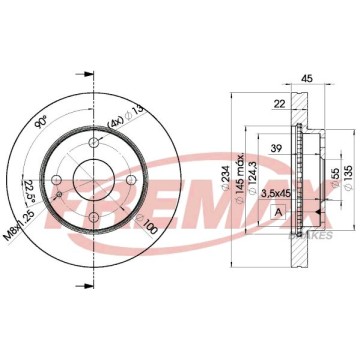 FREMAX Bremsscheibe, BD-3255