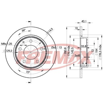 FREMAX Bremsscheibe, BD-3259