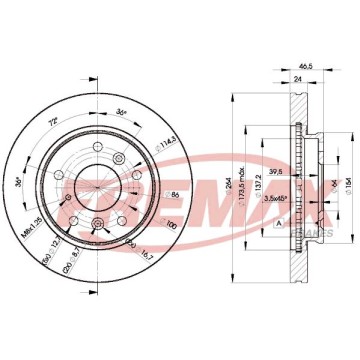 FREMAX Bremsscheibe, BD-3260