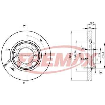 FREMAX Bremsscheibe, BD-3264