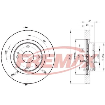 FREMAX Bremsscheibe, BD-3266