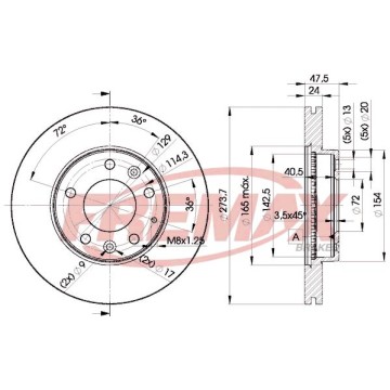 FREMAX Bremsscheibe, BD-3267