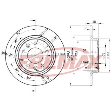 FREMAX Bremsscheibe, BD-3268