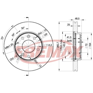 FREMAX Bremsscheibe, BD-3269