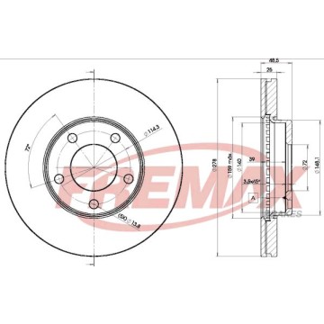 FREMAX Bremsscheibe, BD-3272