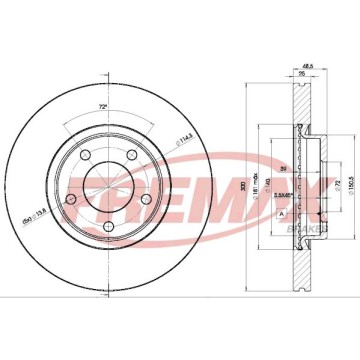 FREMAX Bremsscheibe, BD-3273