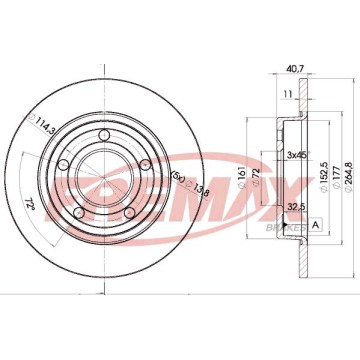 FREMAX Bremsscheibe, BD-3275