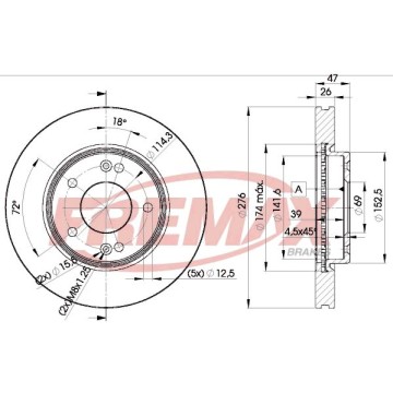 FREMAX Bremsscheibe, BD-3290