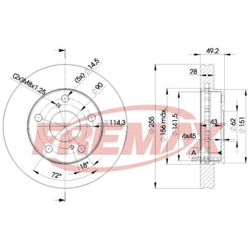 FREMAX Bremsscheibe, BD-3302