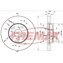 FREMAX Bremsscheibe, BD-3304