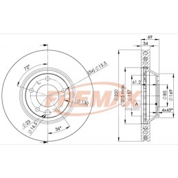 FREMAX Bremsscheibe, BD-3323