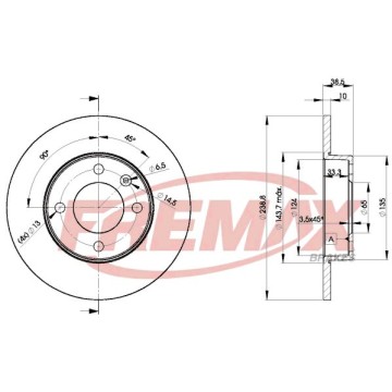 FREMAX Bremsscheibe, BD-3325