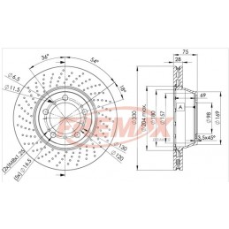 FREMAX Bremsscheibe, BD-3350