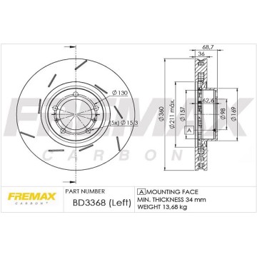 FREMAX Bremsscheibe, BD-3368