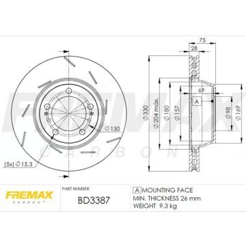 FREMAX Bremsscheibe, BD-3387