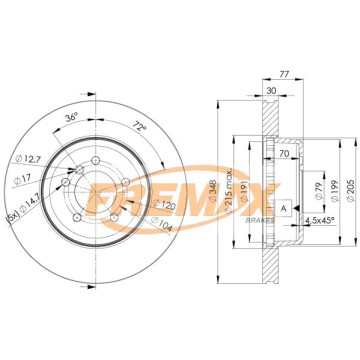 FREMAX Bremsscheibe, BD-3402