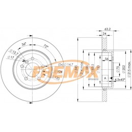 FREMAX Bremsscheibe, BD-3403