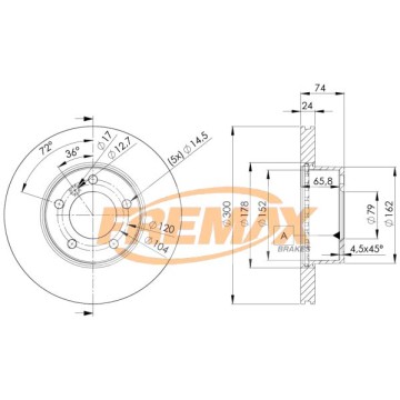 FREMAX Bremsscheibe, BD-3405