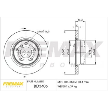 FREMAX Bremsscheibe, BD-3406