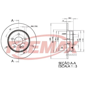 FREMAX Bremsscheibe, BD-3412