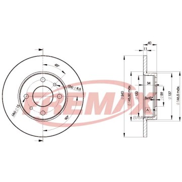 FREMAX Bremsscheibe, BD-3465