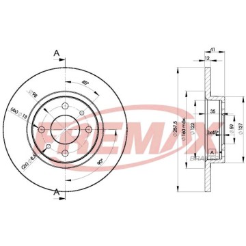 FREMAX Bremsscheibe, BD-3466