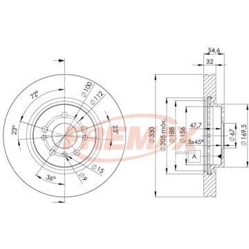 FREMAX Bremsscheibe, BD-3507