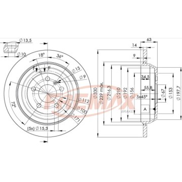 FREMAX Bremsscheibe, BD-3508