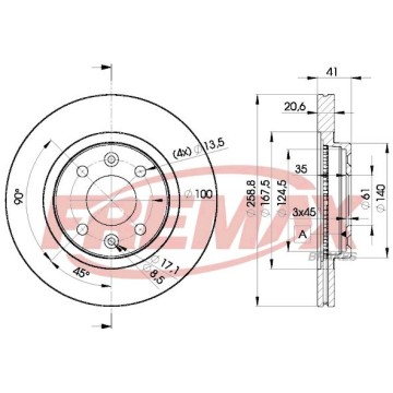 FREMAX Bremsscheibe, BD-3550