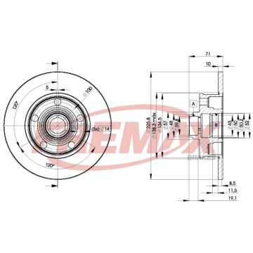 FREMAX Bremsscheibe, BD-3576